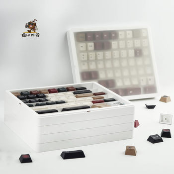 Keycap storage box display box dustproof layer can be stacked with personalized mechanical keyboard keycap storage hoe box