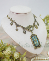 Heavy Industry * Flower and March Rabbit * Retro Glue Glue Palace Beautiful Short Necklace-Lolita Accessories