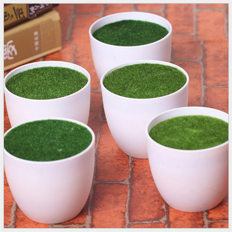 Comes with foam mud plastic flower pot moss simulation plant plastic screen ceramic glass bottle small vase basket