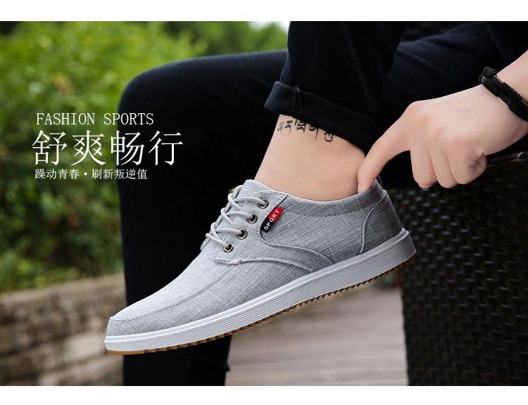 Mùa hè tuổi Bắc Kinh giày vải làm việc giày nam Hàn Quốc phiên bản của xu hướng của thể thao và giải trí giày nam hoang dã giày vải thoáng khí giày thể thao puma