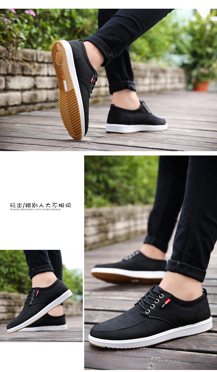 Mùa hè tuổi Bắc Kinh giày vải làm việc giày nam Hàn Quốc phiên bản của xu hướng của thể thao và giải trí giày nam hoang dã giày vải thoáng khí giày thể thao puma