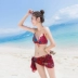 Bộ đồ bơi nữ ba mảnh phù hợp với bikini size ngực tập hợp tấm thép gợi cảm 2019 áo tắm mới mùa xuân nóng bỏng cho nữ - Bikinis Bikinis