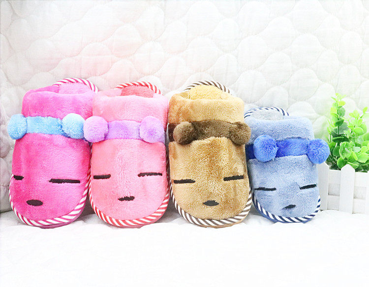 Pantoufles enfants en suède pour hiver - semelle plastique - Ref 1017084 Image 13