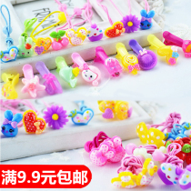 Cute cartoon pattern hairclip hair rope head jewelry girl tie hair rubber band head rope does not hurt hair Hairband