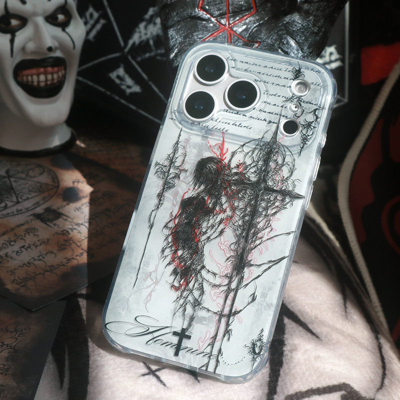 Playgirl Dark Style Minimalist Niche Imd Double-Layer Magnetic Phone Case Suitable for iPhone 17 Pro Max Apple 16 Pro Original 15 Rock 17 Protective Case 14 Plus Full Edge Coverage Android