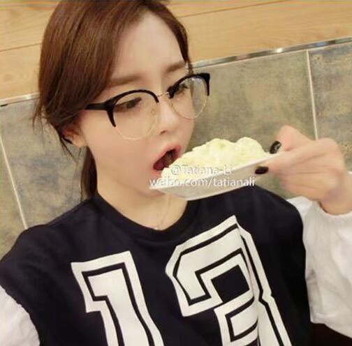 Hàn Quốc ulzzang Harajuku tai mèo trong suốt hoang dã trong suốt khung kim loại kính cổ điển khung kính khung kính xiaomi