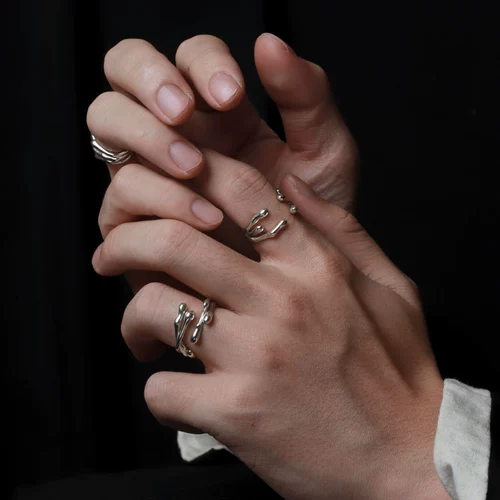 Ретро модное кольцо в стиле хип-хоп, в корейском стиле