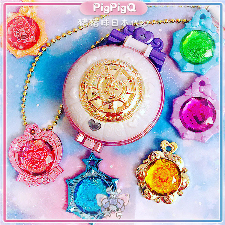 Japan Direct Mail Magic X Warriors Magic Pure Hearts DX Varieware Magic Mirror Change Makeup Boxes Jewel Sound And Light Toys