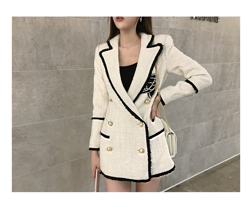 Mùa thu 2018 mới của phụ nữ phiên bản Hàn Quốc của những chiếc áo khoác lửng nữ có dây buộc đôi áo da nữ đẹp