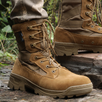 HillWade professional new outdoor high-top ultra-light non-slip cowhide field training desert hiking shoes tactical boots