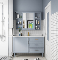 American light luxury bathroom cabinet combination sink wash face floor-standing toilet toilet toilet wash basin marble