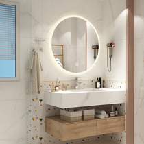 Light luxury bathroom cabinet combination bathroom sink toilet sink toilet wash face wash Table Rock board all Japanese Hotel