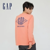 Хлопковый лонгслив, мужская осенняя приятная телу футболка, с печатью вашего логотипа