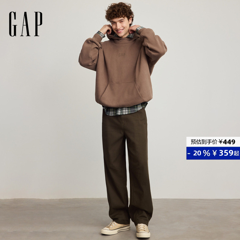 [Cheng Yi Endorsement] Gap Men's and Women's Spring New Hooded Sweatshirt Casual Top 831513