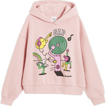 (GAP x JEREMY VILLE joint) Girls Fleece Hoodie Sports Sweatshirt 888232