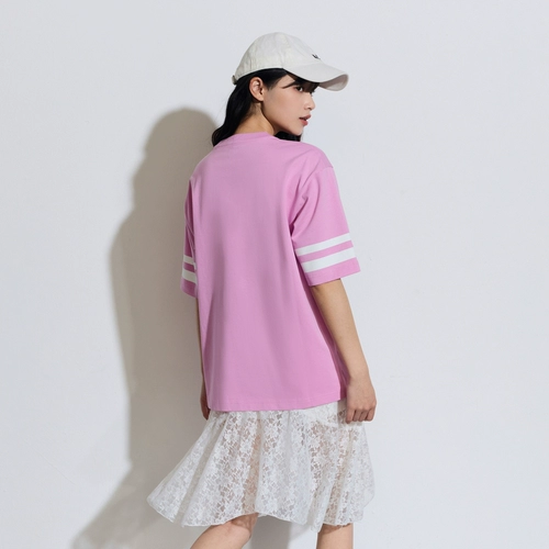 Gap Осенняя хлопковая футболка с коротким рукавом, с медвежатами, в американском стиле