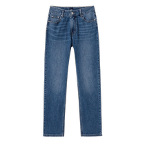 Gap womens 2024 new summer style cool patchwork high-waisted straight jeans casual basic trousers 465037