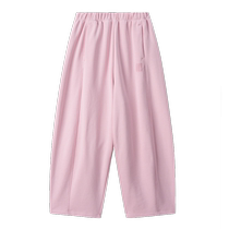 (Same style for both big and small children) Gap Girls 2024 Autumn New Heavyweight Cotton Knitted Pants Banana Pants 641759