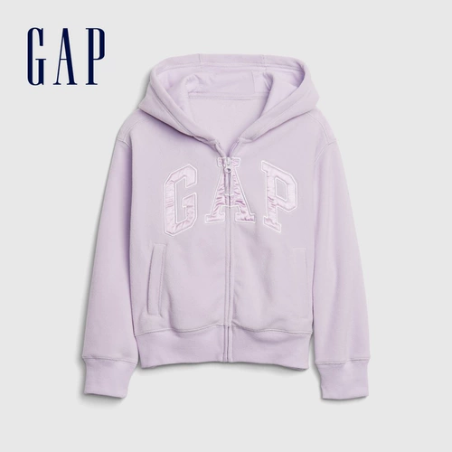Gap Бархатная спортивная толстовка, весенний кардиган, с печатью вашего логотипа, тренд сезона, в западном стиле, детская одежда