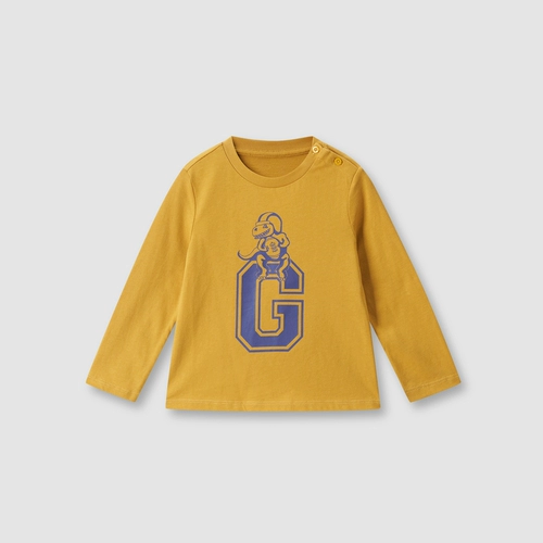 Gap, осенний детский лонгслив для мальчиков, в западном стиле, детская одежда