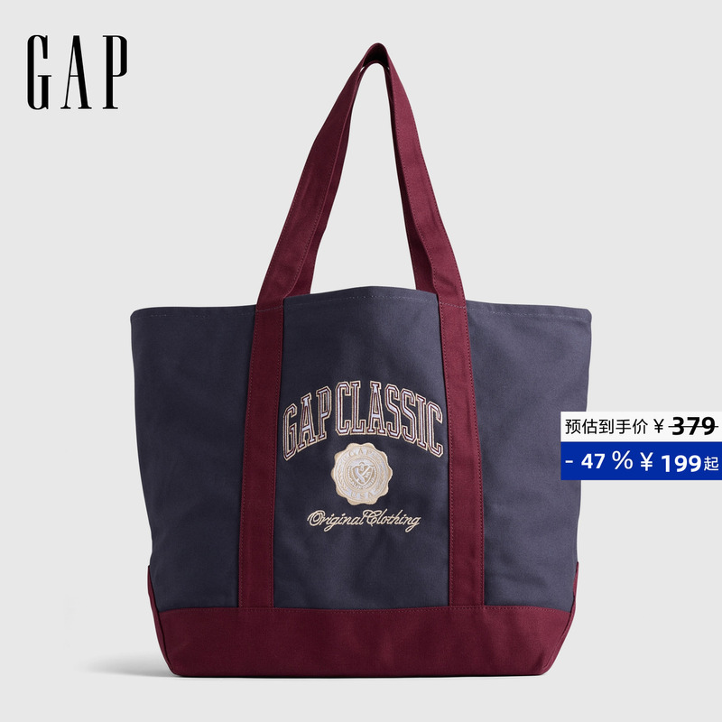 [Cheng Yi Endorsement] Gap Women's Spring New Pure Cotton Handbag Tote Bag Us Version 789165