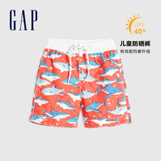 детские штаны gap男幼童可爱印花短裤防晒裤夏季592200 2020新款松紧腰童装泳裤