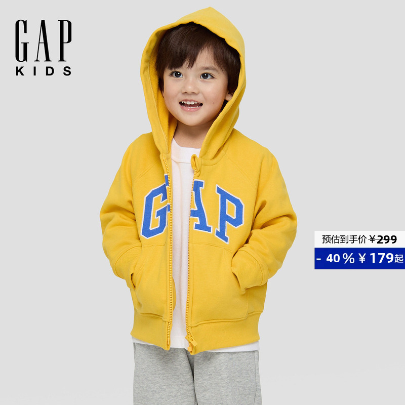 Gap Boys and Girls Toddler 2026 Spring New Logo Terry Loose Hoodie Children's Sweatshirt
