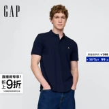 Gap Весенняя футболка с коротким рукавом подходит для мужчин и женщин, футболка polo, тренд сезона, с медвежатами, с вышивкой