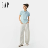 Gap Летняя футболка с коротким рукавом, с вышивкой, с печатью вашего логотипа, воротник поло