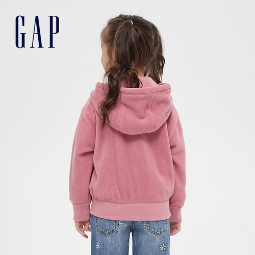 Gap Бархатная спортивная толстовка, весенний кардиган, с печатью вашего логотипа, тренд сезона, в западном стиле, детская одежда