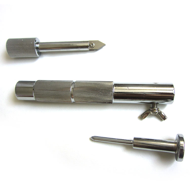 Drill sharpener, riveting tube credential binding machine accessories, knife pass, hollow drill sharpener stone, needle pass
