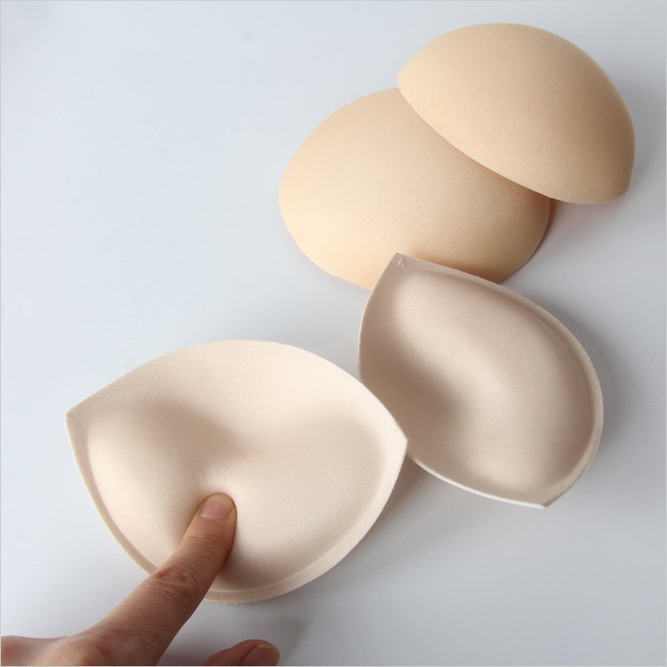 Qingman trang phục múa bụng trang phục bra bra silicone miếng đệm ngực chèn miếng đệm ngực thu thập rãnh sâu dán ngực silicon nâng ngực