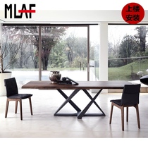 American country LOFT conference table old wrought iron desk retro solid wood desk home Table Table Workbench