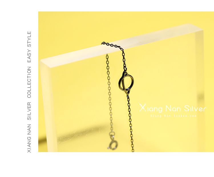 [South Lane] 925 sterling silver đen tối hành tinh bracelet ngọt ngào vệ tinh bracelet trang sức bạn gái trang sức quà tặng nữ