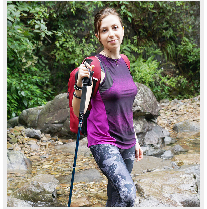 Trailblazer ngoài trời trekking cực nhôm siêu nhẹ gấp đi bộ gậy đi bộ gậy đi bộ đi bộ gậy đi bộ - Gậy / gậy gậy ba chân để điện thoại