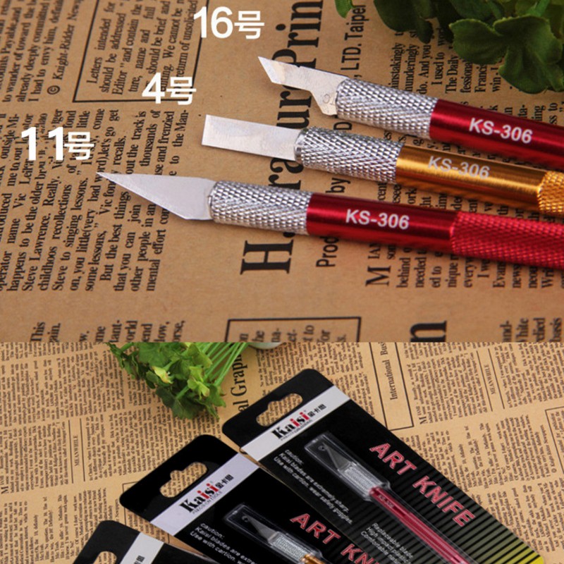 Metal Handle Carving Knife Mobile Phone Protective Film Pen Knife Utility Knife Paper Cutting Knife Family DIY Handmade Mould Knife