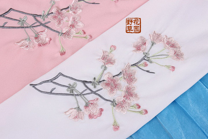 Peach bạc quần áo Trung Quốc thêu thêu ngực đầu váy quấn ngực Bra myrobalan yếm vải đính cổ - Vải vải tự làm vải dạ len