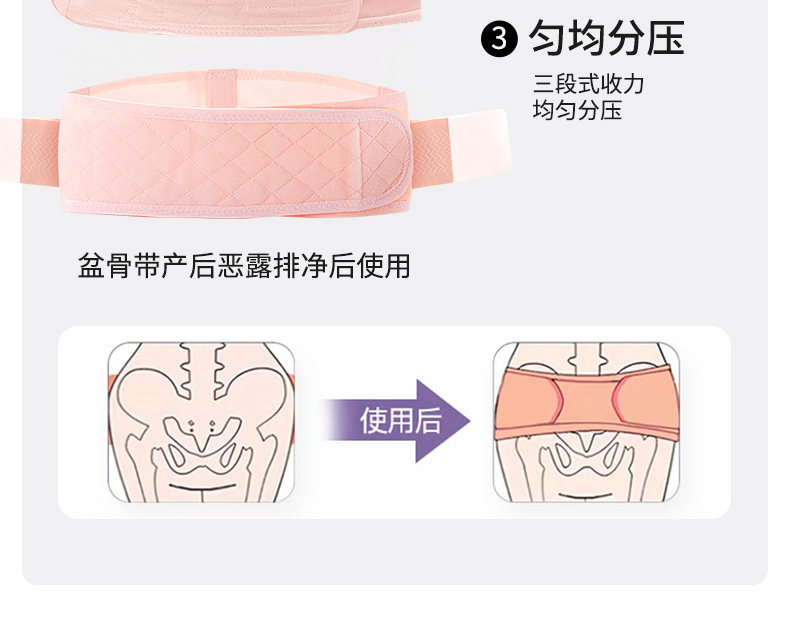 7A抗菌纱布 雅特茂产后收腹带产妇顺剖产孕妇束腰月子束腹带 — 9