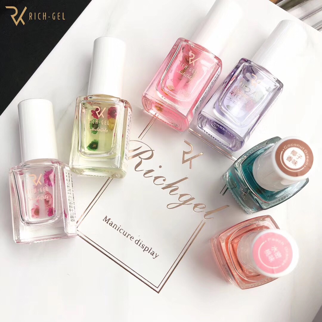 Richigel finger Grease Day Formula Dry Flower Chia Rim Oil Nutrient Oil Anti-Barbs Finger Oil Nail Care Oil