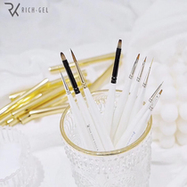 Richgel light therapy pen Japanese nail pen Japanese nail art light therapy pen round head pen flat Pen pull line pen