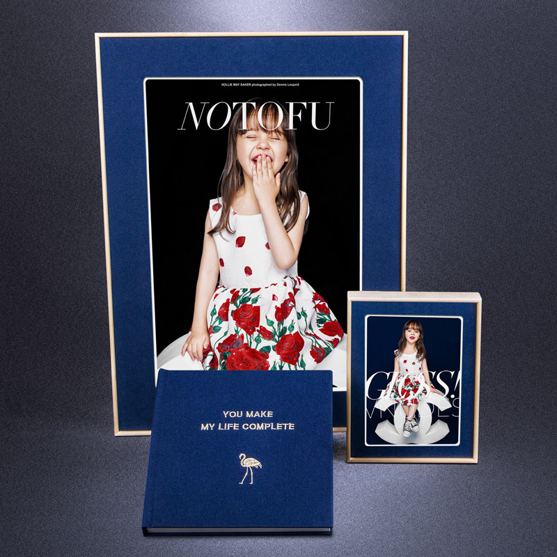 Photo gallery high-end phase book Three sets of customized baby newborn children's wedding photos Full family fo photo frame making photo album making