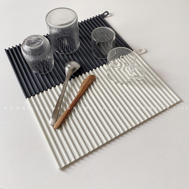 Foldable tableware drain pad mat multifunctional