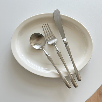 Middle style 304 stainless steel western restaurant knife fork spoon