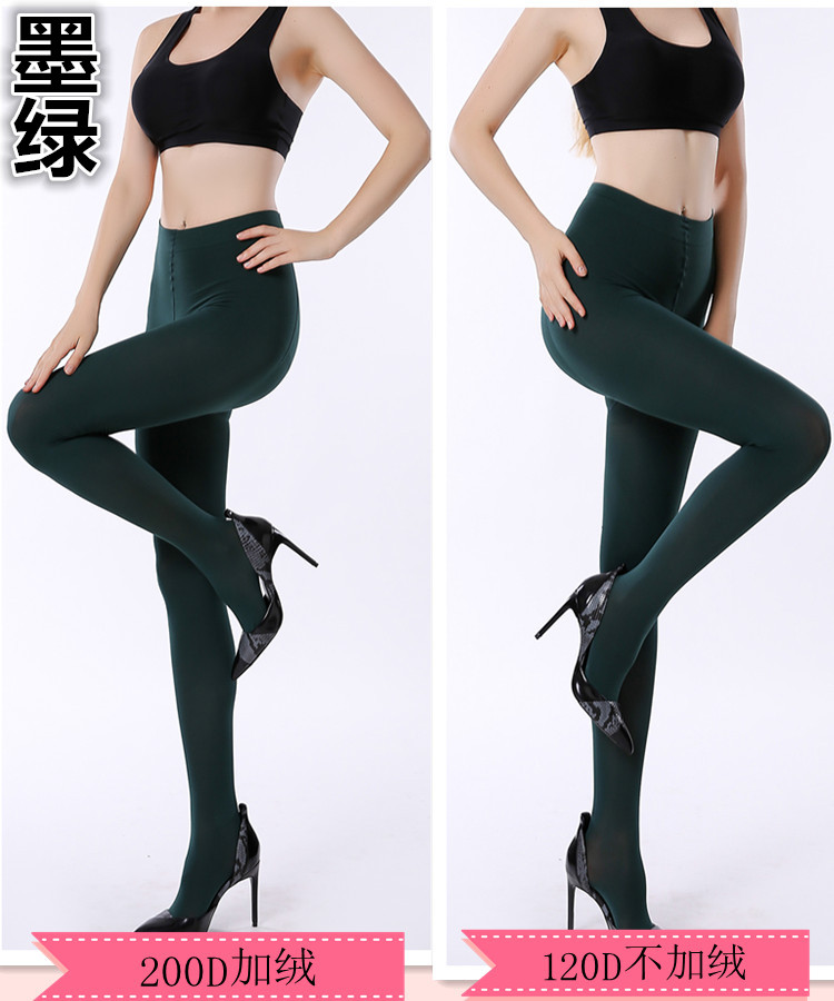 Vớ mùa xuân và mùa thu cộng với nhung romper vớ nữ màu da dày mùa thu và mùa đông mô hình nhung mỏng dây chống móc dày và thậm chí chân tất dài qua đầu gối cho nữ