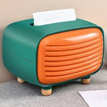 Nordic ins tissue box creative living room cute napkin storage box bedroom girl Net Red Drawing box multi-function