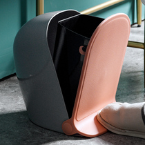 Step on the trash can Nordic wind ins creative home living room pull tube bedroom girl cute foot pedal trash bucket