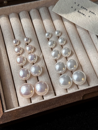 Серьги из жемчуга, серебряная игла, серебро 925 пробы, легкий роскошный стиль