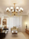 French-Style Mid-Century Living Room Chandelier, Main Light for the Hall, 2026 New Model, High-End American Retro Style Bedroom and Dining Room Lighting Fixtures