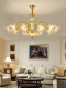 All-Copper American-Style Living Room Chandelier, Luxurious European-Style Lighting, Designer High-End Light Luxury Villa Lobby Dining Room Copper Lamp