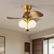 Vintage-Style Fan Light for Home Use, 2026 New Model, Retro Bauhaus Dining Room Light, Straight Blade Silent Integrated Ceiling Fan Lighting Fixture